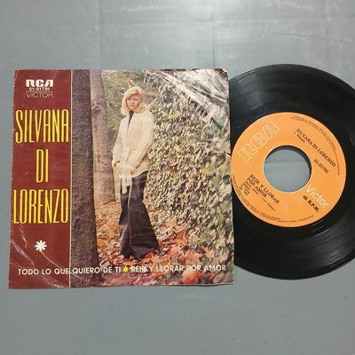 Silvana Di Lorenzo Todo Lo Que Quiero De Ti Vinyl 7" Single Colombian Press