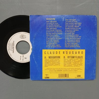 Claude Nougaro Nougayork Vinyl 7" Single French Pressing Jazz Fusion Pop
