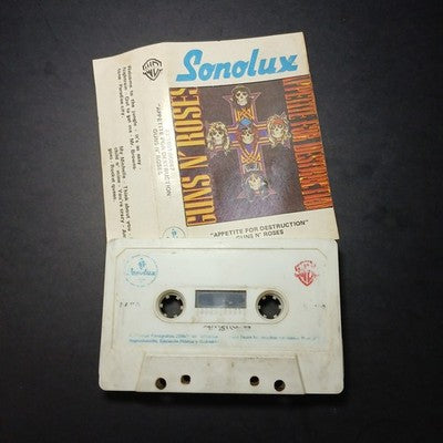 Guns N Roses Appetite For Destruction Tape Cassette Colombia Pressing Rare Rock