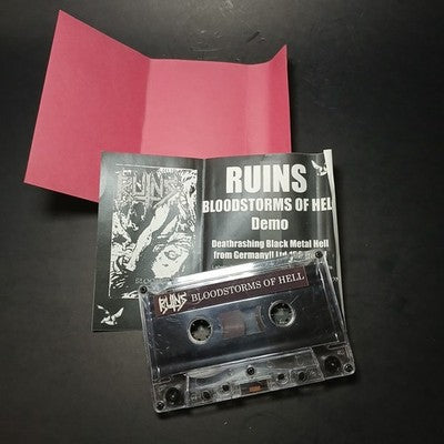 Ruins Bloodstorms Of Hell Tape Cassette Album Japan Pressing Rare Black Metal
