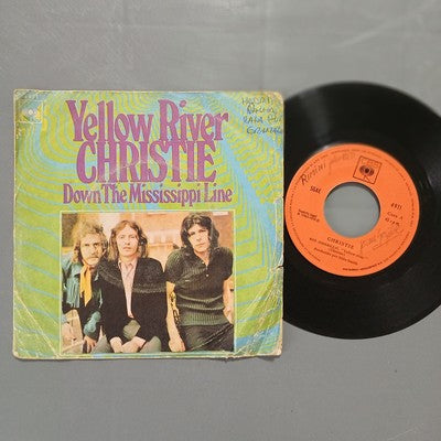 Christie Yellow River Vinyl 7" Single Spanish Pressing Classic Rock Pop