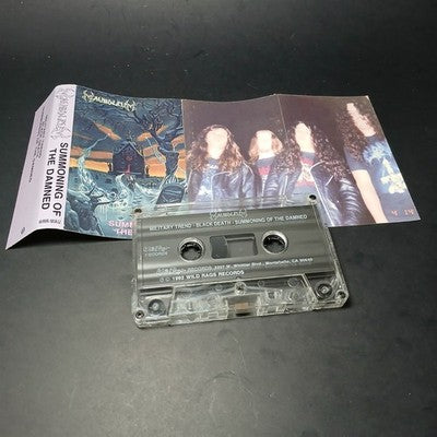 Mausoleum Summoning Of The Damned Tape Cassette Album USA Pressing Death Metal
