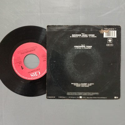 Alain Chamfort Revenir Avec Vous Vinyl 7" Single French Pressing Pop