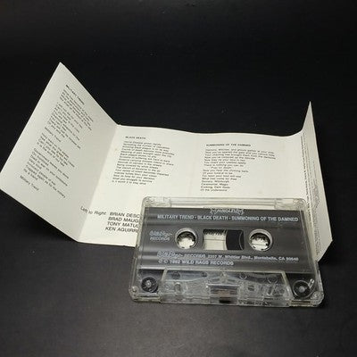 Mausoleum Summoning Of The Damned Tape Cassette Album USA Pressing Death Metal