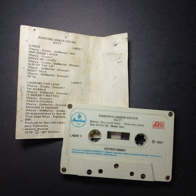 Ratt Dancing Undercover Tape Cassette Album Colombia Pressing Rare Glam Rock