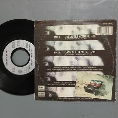 Gerard Blanc Une Autre Histoire Vinyl 7" Single French Pressing Pop Rock