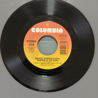Bruce Springsteen Dancing In The Dark Vinyl 7" Single USA Styrene Rock
