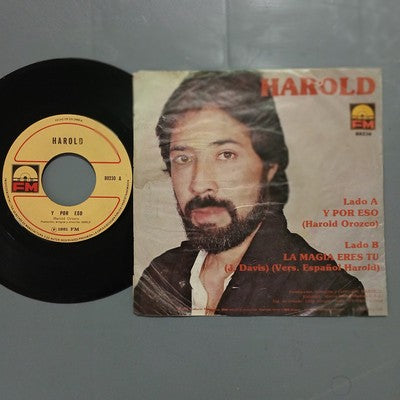 Harold Orozco Y Por Eso La Magia Eres Tu Vinyl 7" Single Colombian Pop Rare