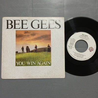 Bee Gees You Win Again Vinyl 7" Single French Pressing Pop Rock