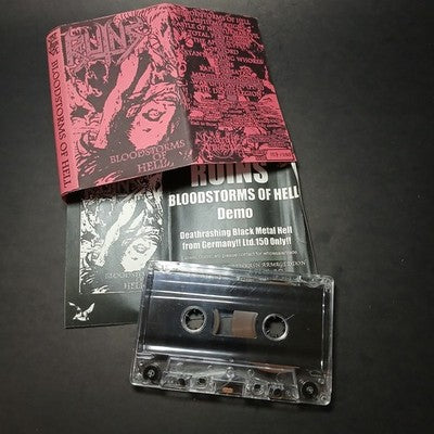Ruins Bloodstorms Of Hell Tape Cassette Album Japan Pressing Rare Black Metal
