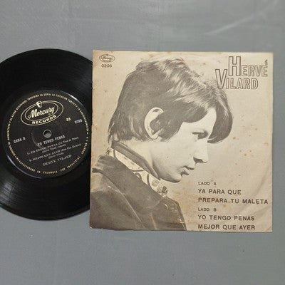 Herve Vilard Yo Tengo Penas Vinyl 7" EP Colombian Pressing Rare Chanson