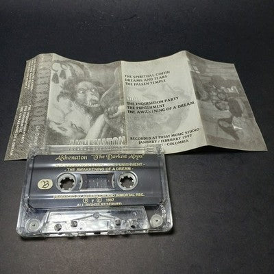 Akhenaton The Darkest Abyss Tape Cassette Album Colombia Pressing Black Metal