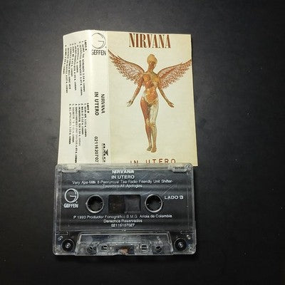Nirvana In Utero Tape Cassette Album Colombia Pressing Rare Grunge Rock