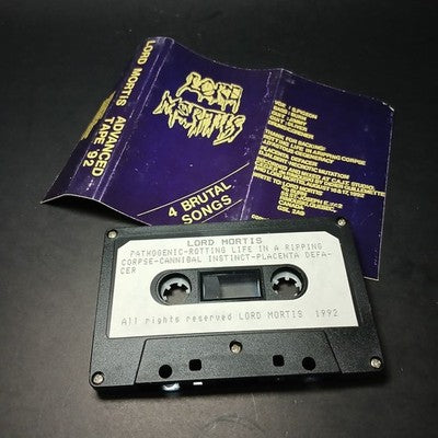 Lord Mortis Advanced Tape 92 Tape Cassette Canada Pressing Cult Black Metal