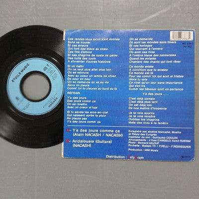 Nacash Ya Des Jours Comme Ca Vinyl 7" Single French Pressing Pop Chanson