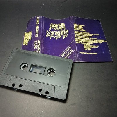 Lord Mortis Advanced Tape 92 Tape Cassette Canada Pressing Cult Black Metal
