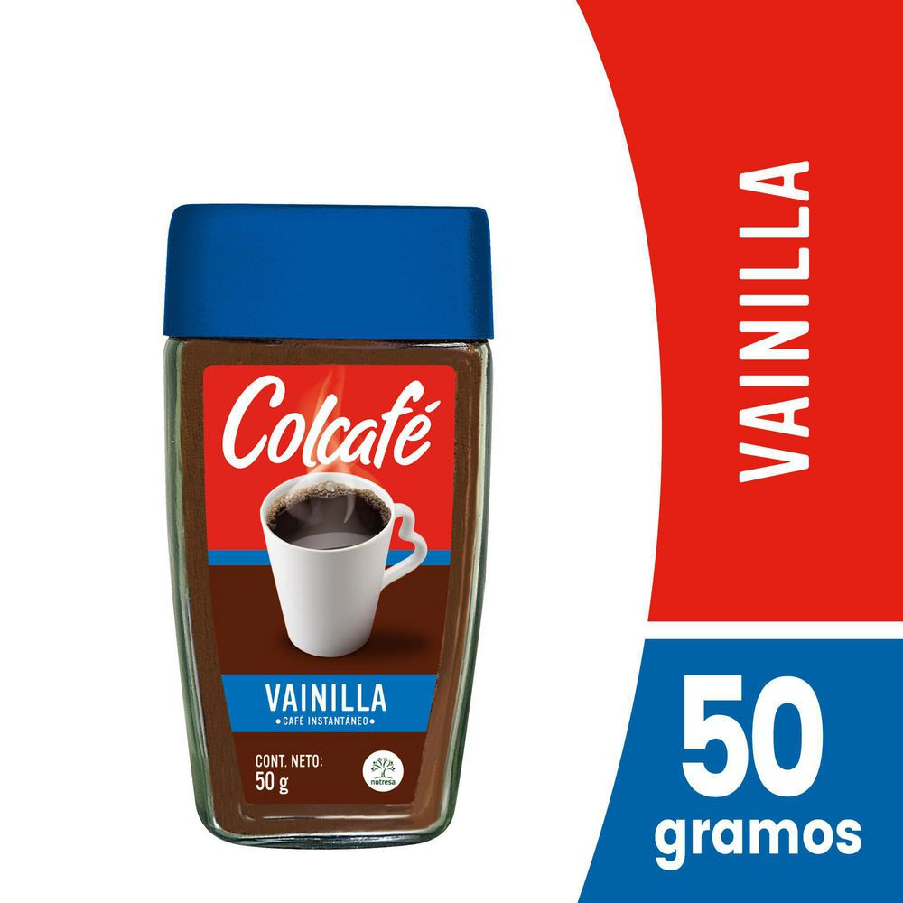 Colcafe Instant Coffee Vanilla Flavor Soluble Cafe Saborizado Bag 50g