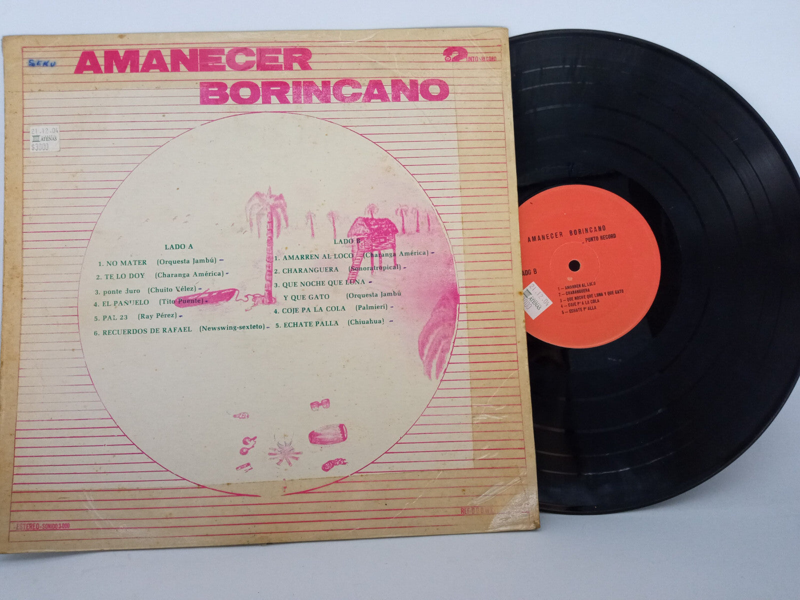Various Amanecer Borincano Punto Record Vinyl LP Record Vintage Latin Roots