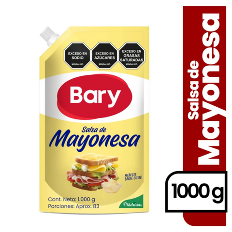 Bary Mayonnaise Mayonesa Doypack Creamy Bulk Value Pack Dressing - 1000g