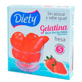 Diety No Sugar Jelly Low Calories Strawberry Flavor Gelatina Fresa 3-Pack 13g