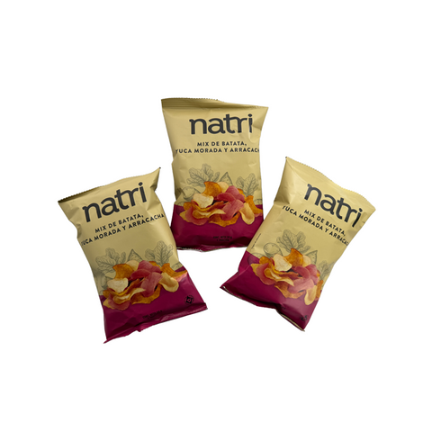 COLOMBIAN NATRI  VEGETABLE CHIPS TRIPACK 90 G, CHIPS DE VEGETALES SALUDABLES