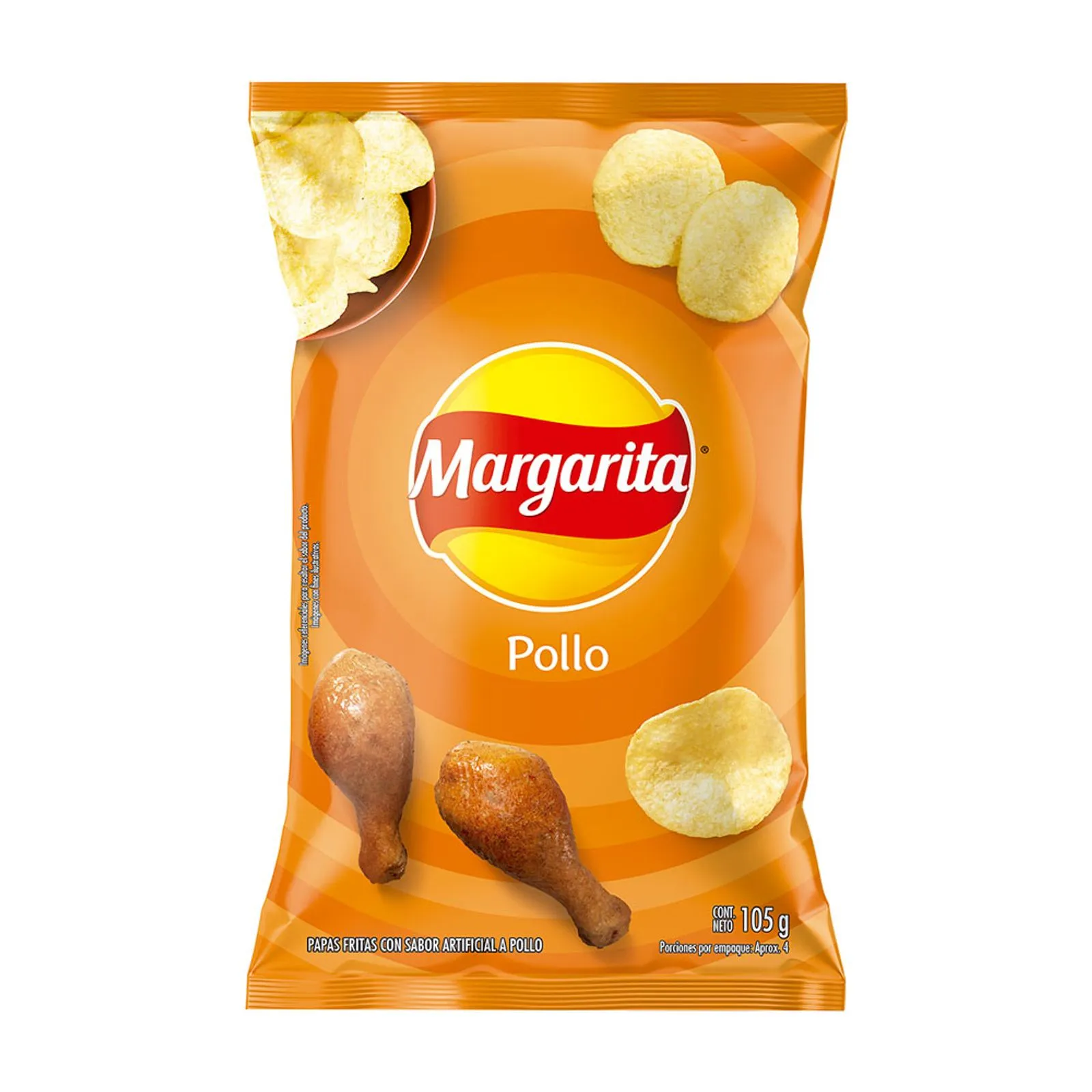 Frito Lay Margarita Potato Chips Chicken Flavor Crunchy Pollo Snacks Bag - 105g