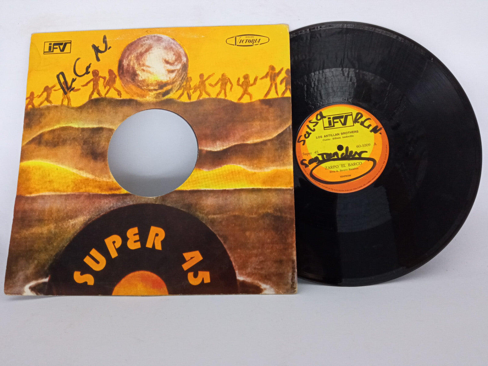 Los Antillan Brothers Zarpo El Barco Dicen IFV 12" Vinyl Single Rare Salsa