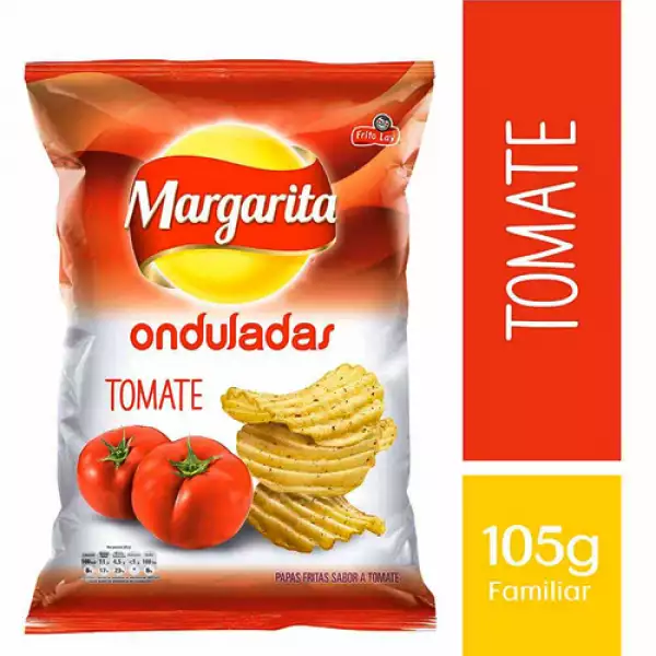 Frito Lay Margarita Potato Chips Tomato Flavor Crunchy Tomate Snacks Bag - 105g