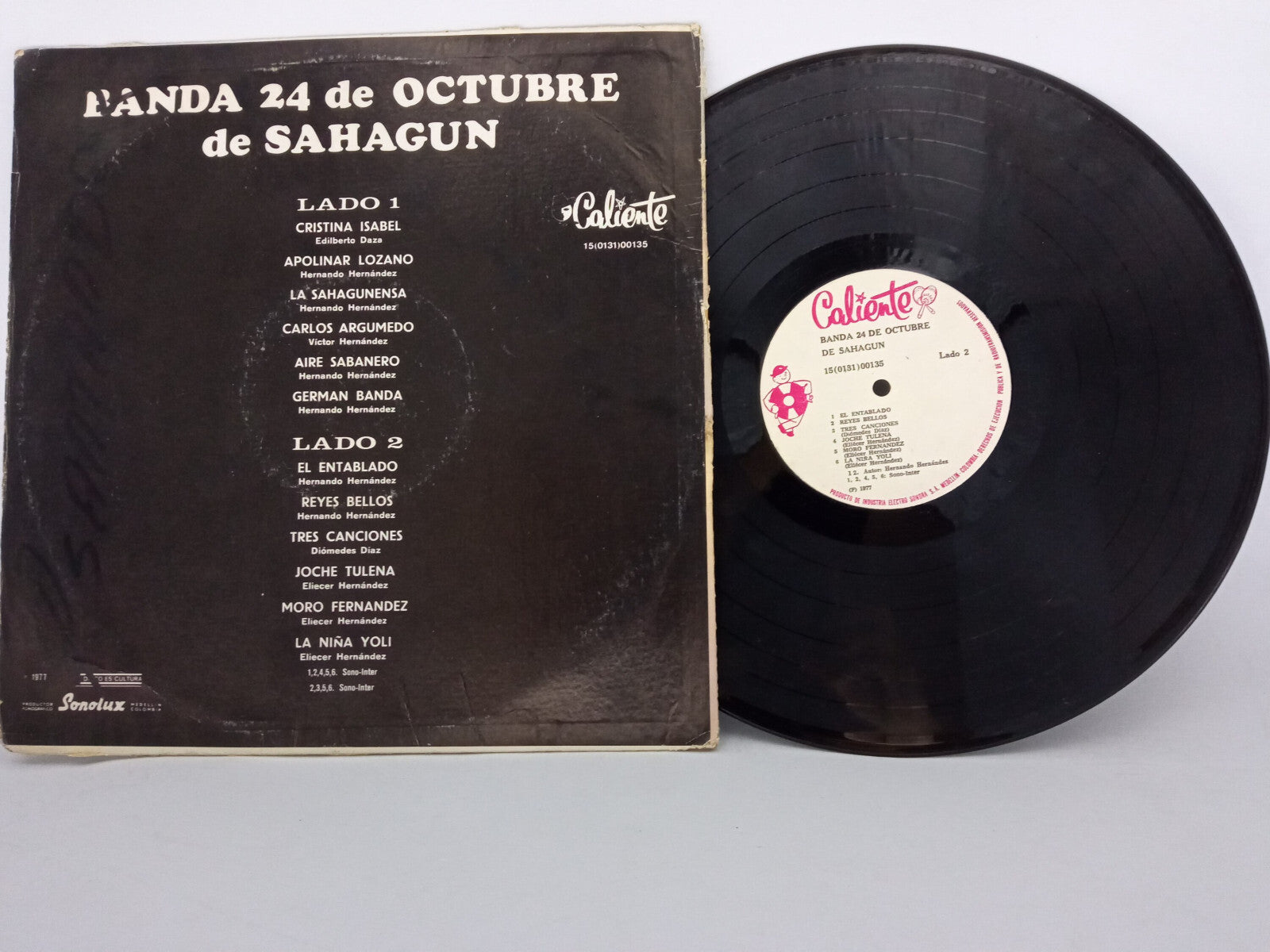 Banda 24 De Octubre De Sahagun Caliente Vinyl LP Record Colombian Porro Cumbia