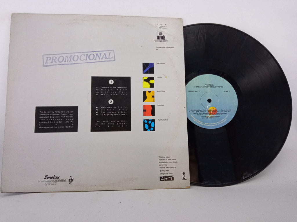 Frankie Goes To Hollywood Liverpool Ariola Vinyl LP Record Synth Pop New Wave