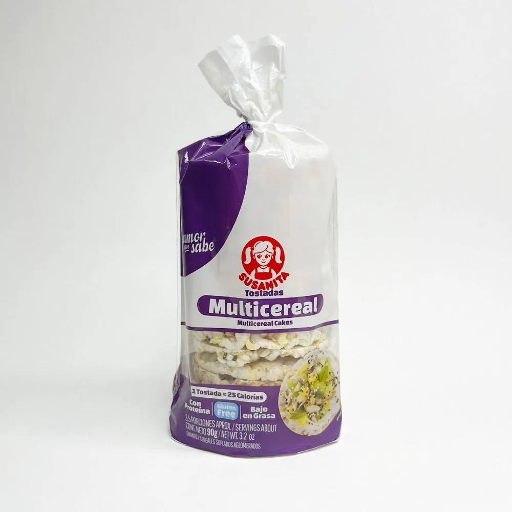Susanita Multigrain Rice Toast Tostada Arroz Multicereal Healthy Grains 90g