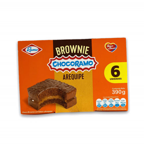 Chocorramo Brownie Filled with Milk Caramel Arequipe Ramo Cake - 6-Pack