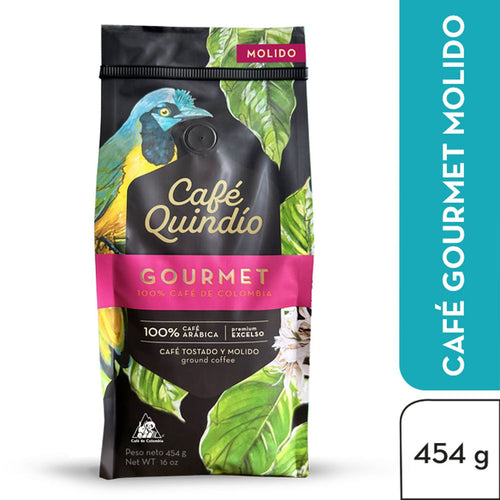 Cafe Quindio Gourmet Ground Coffee Premium Rich Balanced Roast - 1 lb 454g
