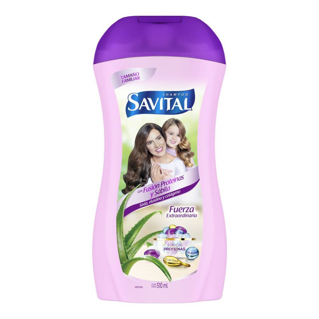 Colombian Savital Shampoo  with protein and aloe vera fusion x510ml