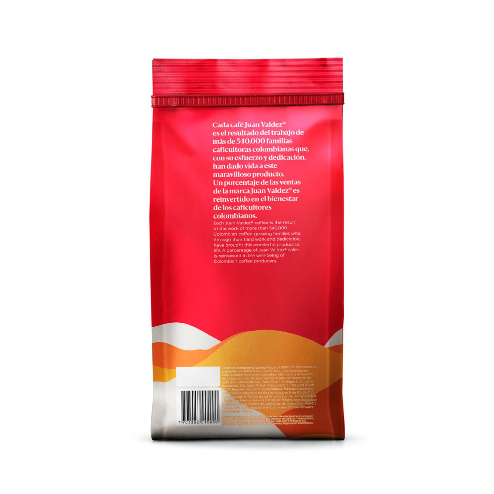 Juan Valdez Coffee Beans Colina Medium Roast Premium Balanced Whole Bean