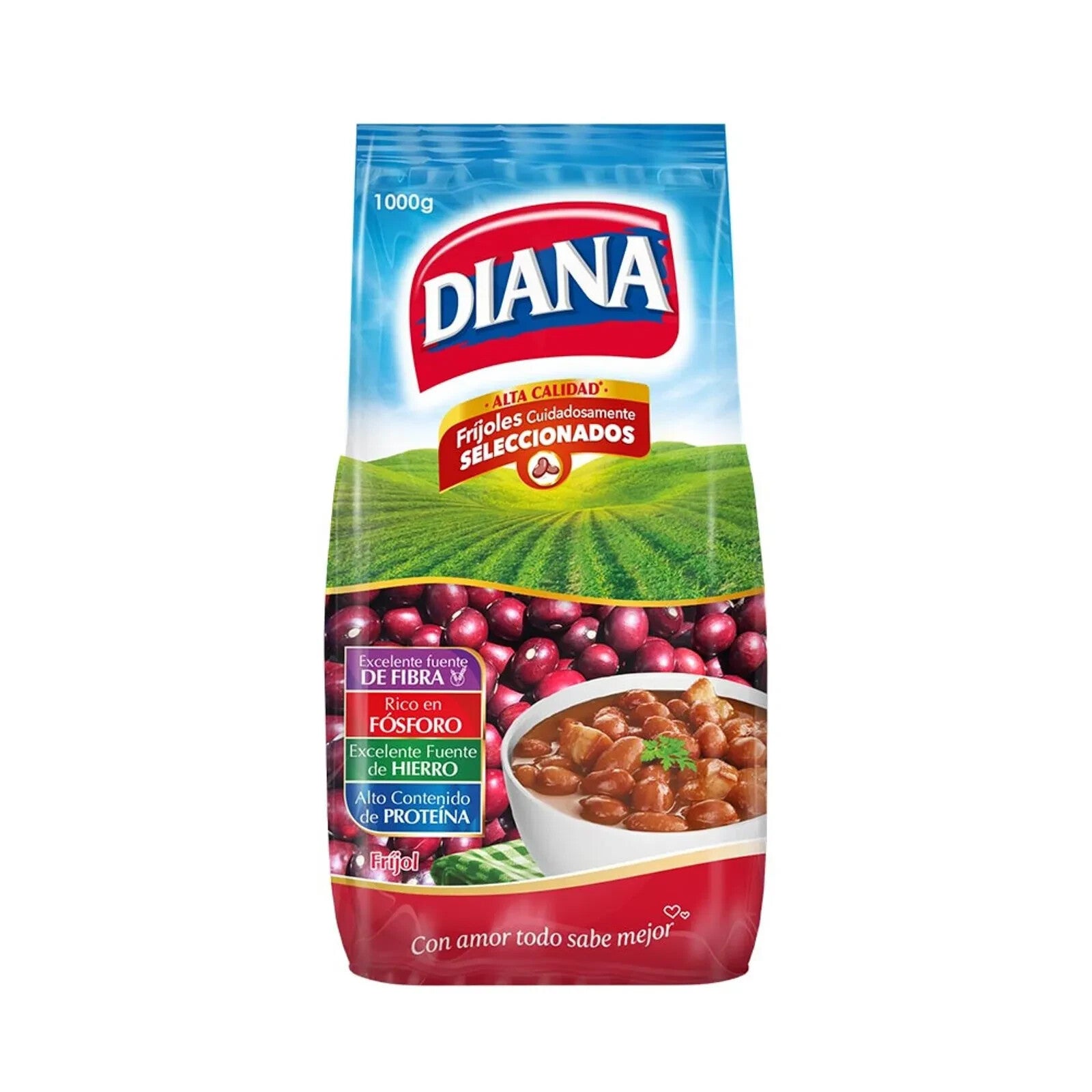 Diana Selected Red Ball Beans Frijol Bola Roja Traditional Dry Grains 1000g