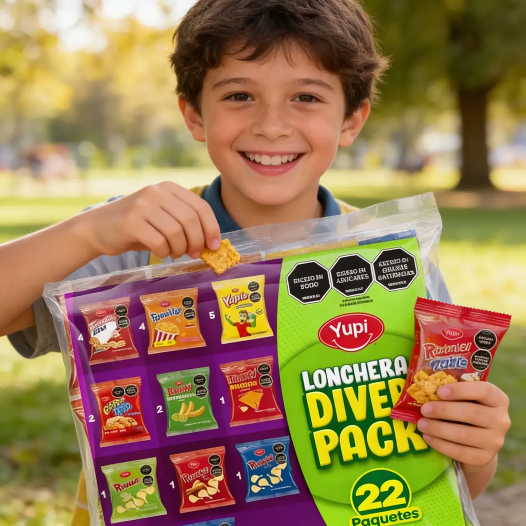 Yupi Snacks Fun Lunch Box Assorted Multipack Variety Lonchera 22-Units 431g