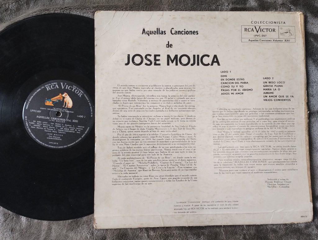 Jose Mojica Jose Mojica RCA Victor Vinyl LP Record Vintage Classical Vocal Comp