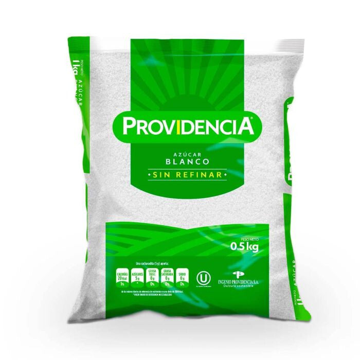 Providencia White Sugar Azucar Blanca Refinada Pure Cane Grains - 1.1 lb (500g)