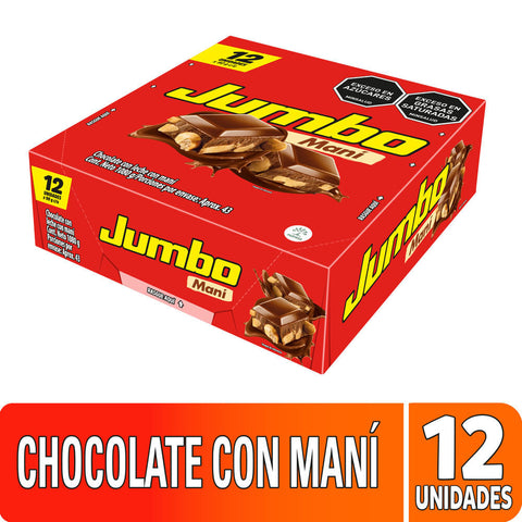 Jumbo Milk Chocolate Peanut Bar Chocolatina Pack Classic Snack - 38.1 oz (1080g)