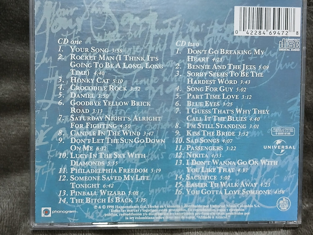 The Very Best Of Elton John Polygram Colombia Pressing Rare 2-CD Box Set Album