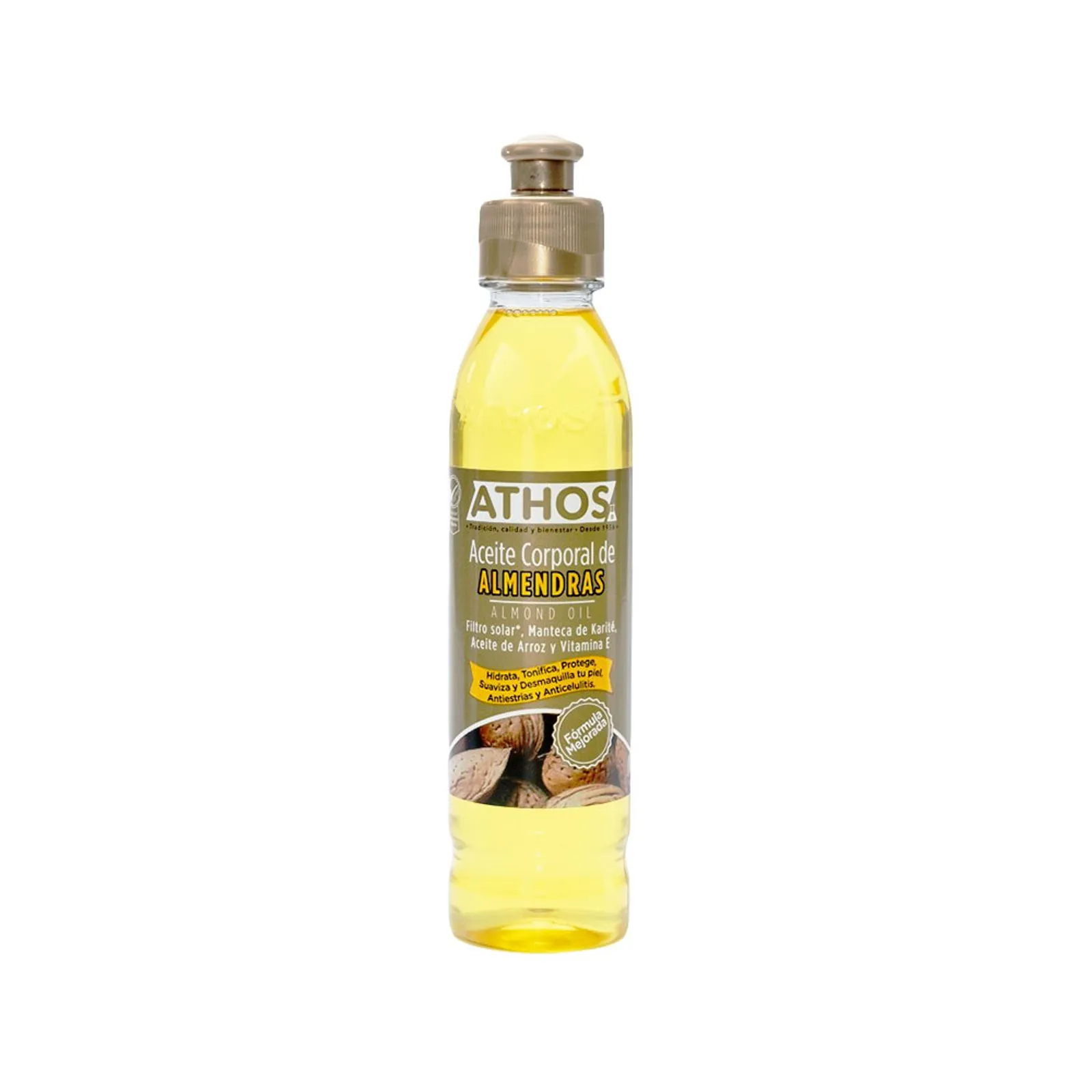 Athos Almond Oil Skin Softener Hydrating Treatment Aceite Almendras - 250ml