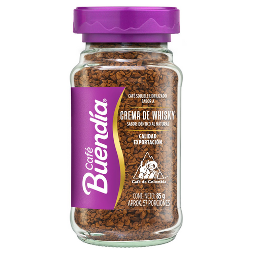 Cafe Buendia Whisky Cream Instant Coffee Soluble Crema de Whisky Taste - 85g