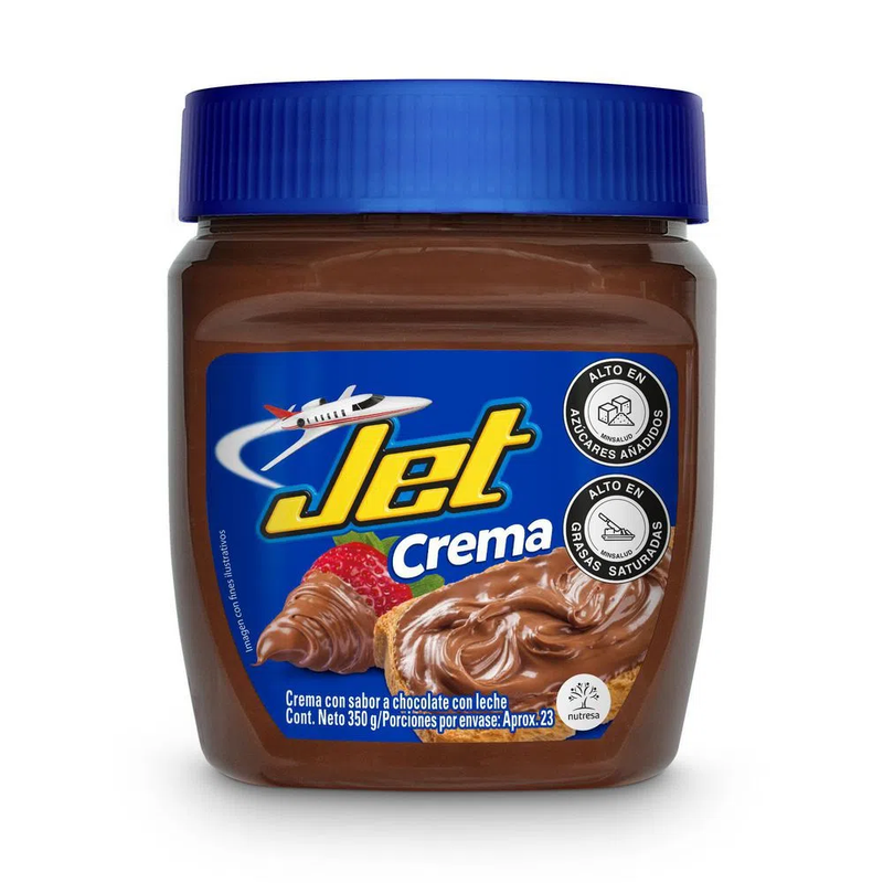 Jet Chocolate Spreadable Paste Crema Untable Sweet Cocoa Sauce - 12.3 oz (350g)