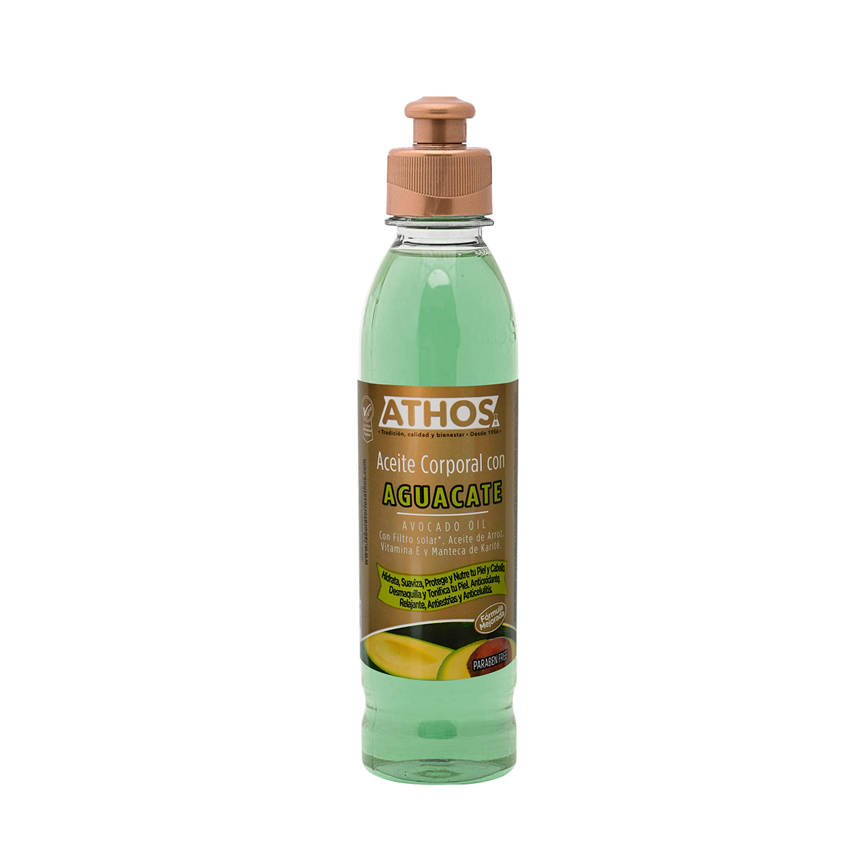 Athos Avocado Body Oil Nourishing Skin Care Aceite de Aguacate Jar - 250ml