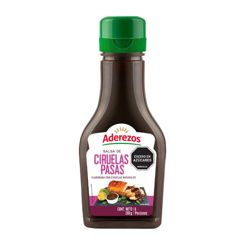 Aderezos Prune Sauce Pet Bottle Salsa de Ciruelas Pasas Gourmet Dip - 280g