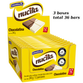 Nucina Milk Chocolate Hazelnut Flavored Cream Bars Colombina Mix 3 Boxes 36-Bars