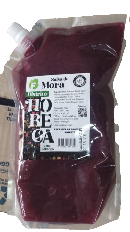 Blackberry Sauce Syrup Salsa de Mora Exotic Fruit Topping Drizzle - 35.3 oz (1k)