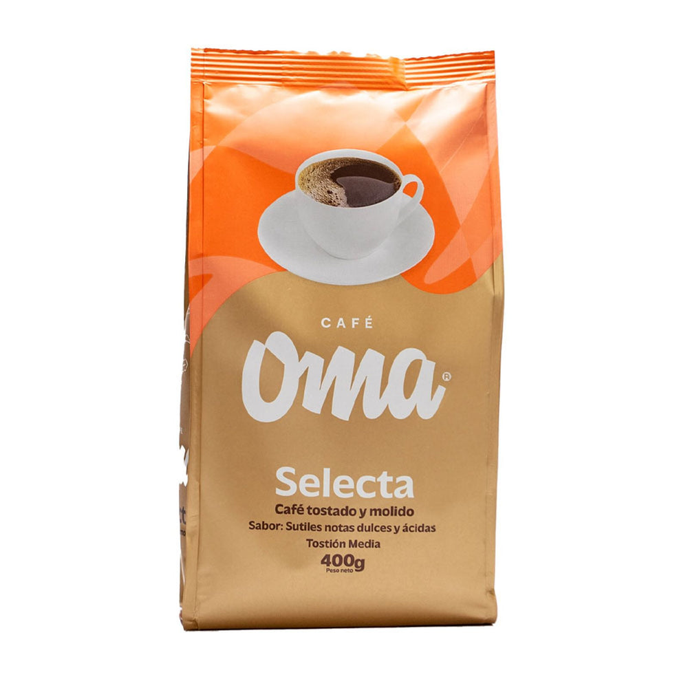 Colombia Oma Selecta Ground Medium Roast Coffee 400 g 14 oz Cafe Molido