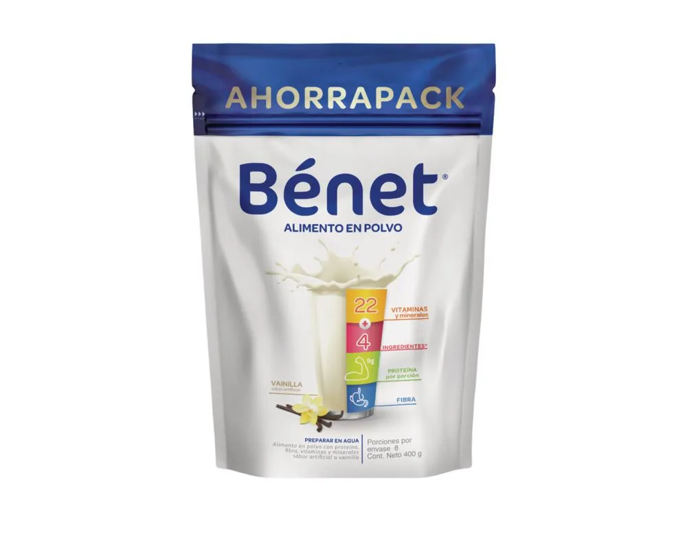 Benet Vanilla Powder Drink Bag Multivitamin Food Supplement Nutrients - 250g